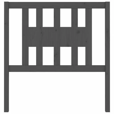 VidaXL Tête de lit Gris 106x4x100 cm Bois massif de pin 5 VidaXL Tête de lit Gris 106x4x100 cm Bois massif de pin – Image 3