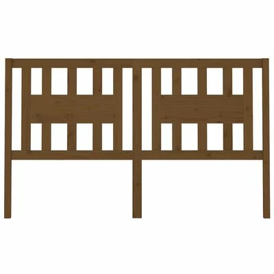 VidaXL Tête de lit Marron miel 126x4x100 cm Bois massif de pin 5 VidaXL Tête de lit Marron miel 126x4x100 cm Bois massif de pin – Image 3