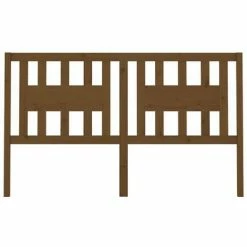 VidaXL Tête de lit Marron miel 206x4x100 cm Bois massif de pin -Têtes et pieds de lit Soldes image 3 818693