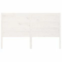 VidaXL Tête de lit Blanc 126x4x100 cm Bois massif de pin -Têtes et pieds de lit Soldes image 3 818711