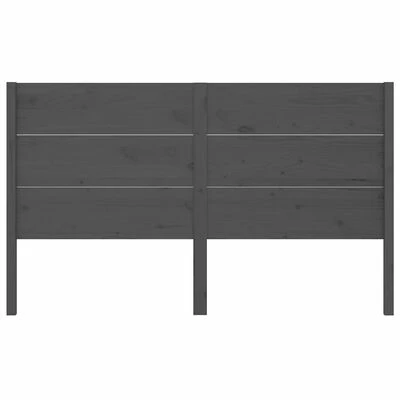 VidaXL Tête de lit Gris 166x4x100 cm Bois massif de pin 5 VidaXL Tête de lit Gris 166x4x100 cm Bois massif de pin – Image 3