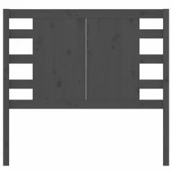 VidaXL Tête de lit Gris 81x4x100 cm Bois massif de pin -Têtes et pieds de lit Soldes image 3 818747