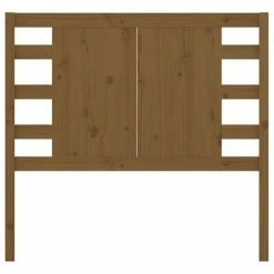 VidaXL Tête de lit Marron miel 106x4x100 cm Bois massif de pin -Têtes et pieds de lit Soldes image 3 818758