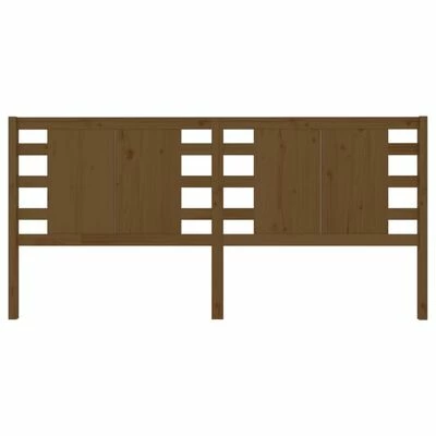 VidaXL Tête de lit Marron miel 156x4x100 cm Bois massif de pin 5 VidaXL Tête de lit Marron miel 156x4x100 cm Bois massif de pin – Image 3