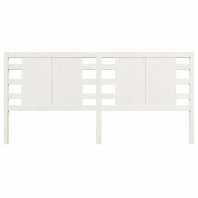 VidaXL Tête de lit Blanc 206x4x100 cm Bois massif de pin 5 VidaXL Tête de lit Blanc 206x4x100 cm Bois massif de pin – Image 3