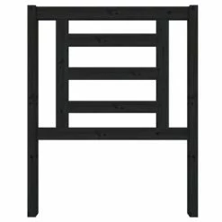 VidaXL Tête de lit Noir 81x4x100 cm Bois massif de pin -Têtes et pieds de lit Soldes image 3 818799