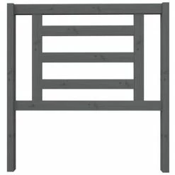 VidaXL Tête de lit Gris 96x4x100 cm Bois massif de pin -Têtes et pieds de lit Soldes image 3 818802