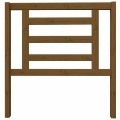 VidaXL Tête de lit Marron miel 96x4x100 cm Bois massif de pin -Têtes et pieds de lit Soldes image 3 818803