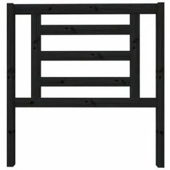VidaXL Tête de lit Noir 96x4x100 cm Bois massif de pin 10 VidaXL Tête de lit Noir 96x4x100 cm Bois massif de pin -Têtes et pieds de lit Soldes image 3 818804