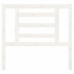 VidaXL Tête de lit Blanc 106x4x100 cm Bois massif de pin -Têtes et pieds de lit Soldes image 3 818806