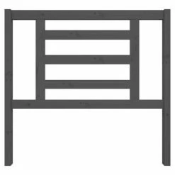 VidaXL Tête de lit Gris 106x4x100 cm Bois massif de pin -Têtes et pieds de lit Soldes image 3 818807