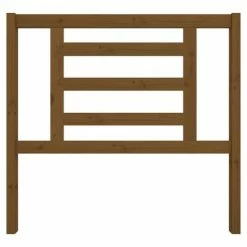 VidaXL Tête de lit Marron miel 106x4x100 cm Bois massif de pin -Têtes et pieds de lit Soldes image 3 818808
