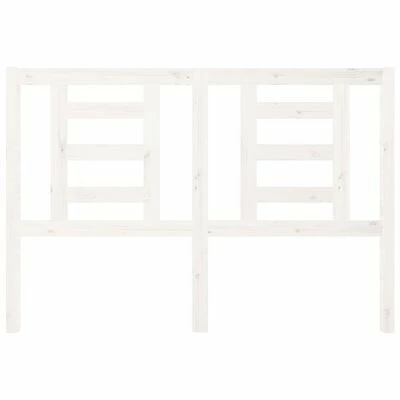 VidaXL Tête de lit Blanc 126x4x100 cm Bois massif de pin 5 VidaXL Tête de lit Blanc 126x4x100 cm Bois massif de pin – Image 3