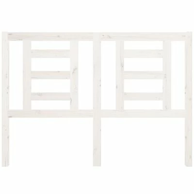 VidaXL Tête de lit Blanc 141x4x100 cm Bois massif de pin 5 VidaXL Tête de lit Blanc 141x4x100 cm Bois massif de pin – Image 3