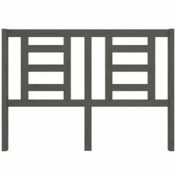 VidaXL Tête de lit Gris 141x4x100 cm Bois massif de pin -Têtes et pieds de lit Soldes image 3 818817