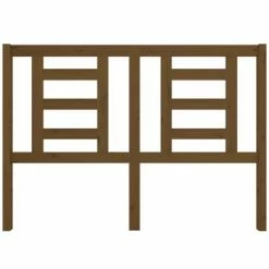 VidaXL Tête de lit Marron miel 141x4x100 cm Bois massif de pin -Têtes et pieds de lit Soldes image 3 818818