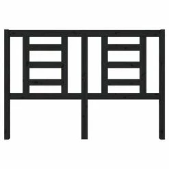 VidaXL Tête de lit Noir 146x4x100 cm Bois massif de pin 10 VidaXL Tête de lit Noir 146x4x100 cm Bois massif de pin -Têtes et pieds de lit Soldes image 3 818824