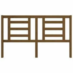 VidaXL Tête de lit Marron miel 166x4x100 cm Bois de pin massif -Têtes et pieds de lit Soldes image 3 818833