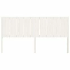 VidaXL Tête de lit Blanc 185,5x4x100 cm Bois massif de pin -Têtes et pieds de lit Soldes image 3 818886