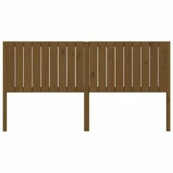 VidaXL Tête de lit Marron miel 185,5x4x100 cm Bois massif de pin -Têtes et pieds de lit Soldes image 3 818888