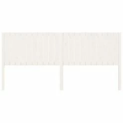 VidaXL Tête de lit Blanc 205,5x4x100 cm Bois massif de pin -Têtes et pieds de lit Soldes image 3 818891