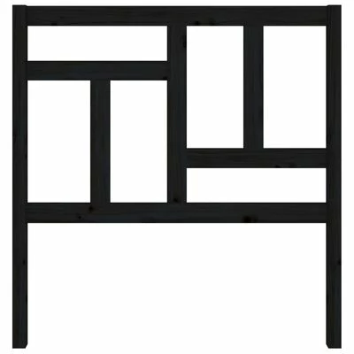 VidaXL Tête de lit Noir 95,5x4x100 cm Bois massif de pin 5 VidaXL Tête de lit Noir 95,5x4x100 cm Bois massif de pin – Image 3