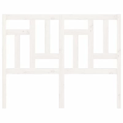 VidaXL Tête de lit Blanc 140,5x4x100 cm Bois massif de pin 5 VidaXL Tête de lit Blanc 140,5x4x100 cm Bois massif de pin – Image 3