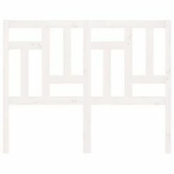 VidaXL Tête de lit Blanc 185,5x4x100 cm Bois massif de pin -Têtes et pieds de lit Soldes image 3 818986