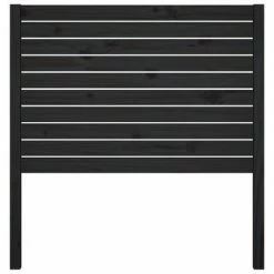 VidaXL Tête de lit Noir 81x4x100 cm Bois massif de pin -Têtes et pieds de lit Soldes image 3 818999