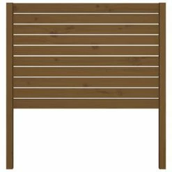 VidaXL Tête de lit Marron miel 96x4x100 cm Bois massif de pin -Têtes et pieds de lit Soldes image 3 819003