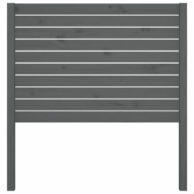 VidaXL Tête de lit Gris 106x4x100 cm Bois massif de pin 5 VidaXL Tête de lit Gris 106x4x100 cm Bois massif de pin – Image 3
