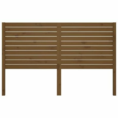 VidaXL Tête de lit Marron miel 126x4x100 cm Bois massif de pin 5 VidaXL Tête de lit Marron miel 126x4x100 cm Bois massif de pin – Image 3