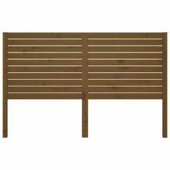 VidaXL Tête de lit Marron miel 141x4x100 cm Bois massif de pin -Têtes et pieds de lit Soldes image 3 819018