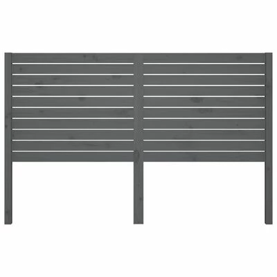 VidaXL Tête de lit Gris 156x4x100 cm Bois massif de pin 5 VidaXL Tête de lit Gris 156x4x100 cm Bois massif de pin – Image 3