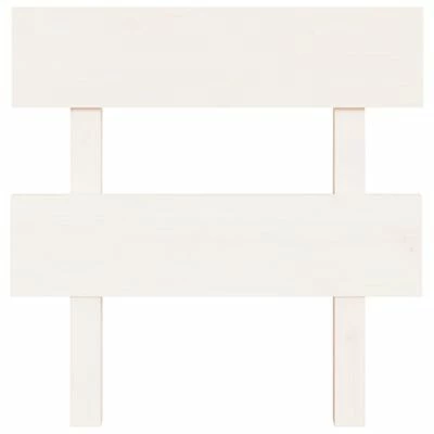 VidaXL Tête de lit Blanc 93,5x3x81 cm Bois massif de pin 5 VidaXL Tête de lit Blanc 93,5x3x81 cm Bois massif de pin – Image 3