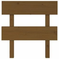 VidaXL Tête de lit Marron miel 103,5x3x81 cm Bois massif de pin -Têtes et pieds de lit Soldes image 3 819058