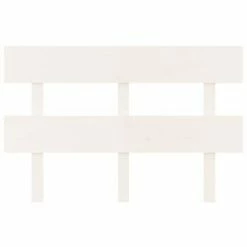 VidaXL Tête de lit Blanc 124x3x81 cm Bois massif de pin -Têtes et pieds de lit Soldes image 3 819061