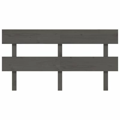 VidaXL Tête de lit Gris 154x3x81 cm Bois massif de pin 5 VidaXL Tête de lit Gris 154x3x81 cm Bois massif de pin – Image 3