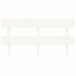 VidaXL Tête de lit Blanc 164x3x81 cm Bois massif de pin -Têtes et pieds de lit Soldes image 3 819081