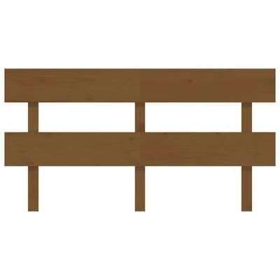 VidaXL Tête de lit Marron miel 164x3x81 cm Bois massif de pin 5 VidaXL Tête de lit Marron miel 164x3x81 cm Bois massif de pin – Image 3