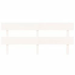 VidaXL Tête de lit Blanc 184x3x81 cm Bois massif de pin -Têtes et pieds de lit Soldes image 3 819086