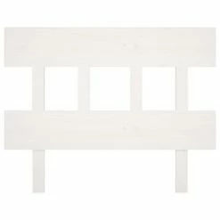VidaXL Tête de lit Blanc 103,5x3x81 cm Bois massif de pin -Têtes et pieds de lit Soldes image 3 819106