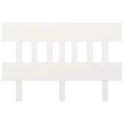 VidaXL Tête de lit Blanc 123,5x3x81 cm Bois massif de pin 10 VidaXL Tête de lit Blanc 123,5x3x81 cm Bois massif de pin -Têtes et pieds de lit Soldes image 3 819111
