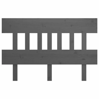 VidaXL Tête de lit Gris 143,5x3x81 cm Bois massif de pin 5 VidaXL Tête de lit Gris 143,5x3x81 cm Bois massif de pin – Image 3