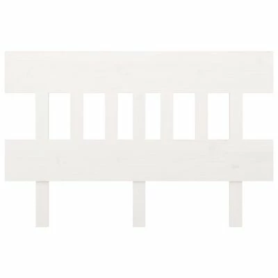 VidaXL Tête de lit Blanc 203,5x3x81 cm Bois massif de pin 5 VidaXL Tête de lit Blanc 203,5x3x81 cm Bois massif de pin – Image 3