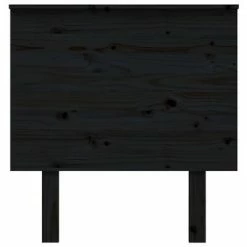VidaXL Tête de lit Noir 79x6x82,5 cm Bois massif de pin -Têtes et pieds de lit Soldes image 3 819149