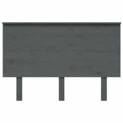 VidaXL Tête de lit Gris 124x6x82,5 cm Bois massif de pin 10 VidaXL Tête de lit Gris 124x6x82,5 cm Bois massif de pin -Têtes et pieds de lit Soldes image 3 819162