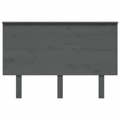 VidaXL Tête de lit Gris 124x6x82,5 cm Bois massif de pin 5 VidaXL Tête de lit Gris 124x6x82,5 cm Bois massif de pin – Image 3