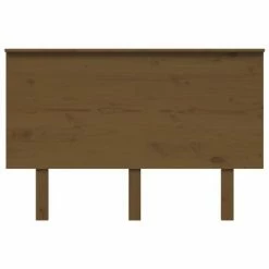 VidaXL Tête de lit Marron miel 124x6x82,5 cm Bois massif de pin -Têtes et pieds de lit Soldes image 3 819163