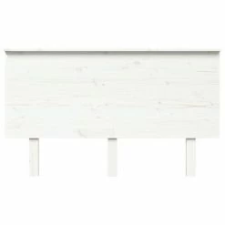 VidaXL Tête de lit Blanc 139x6x82,5 cm Bois massif de pin -Têtes et pieds de lit Soldes image 3 819166